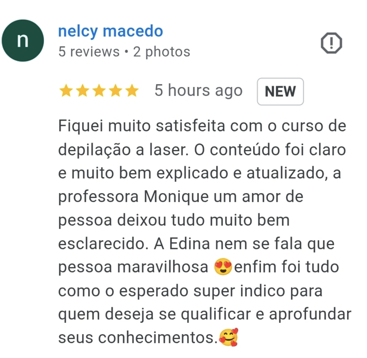 Depoimento de aluna sobre a mentoria da Monique Cruz