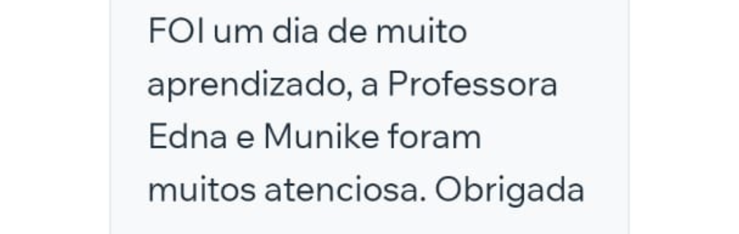 Depoimento de aluna sobre a mentoria da Monique Cruz